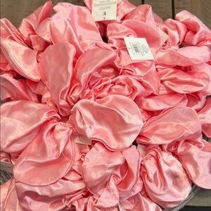 2/$25 15pc Pink Satin Scrunchies NWT
